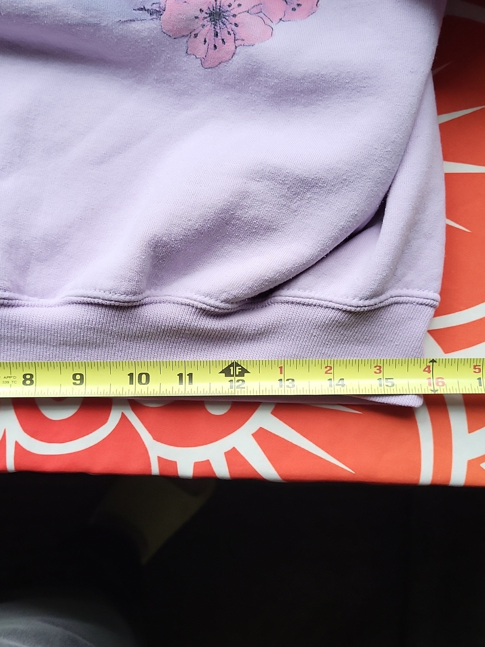 🌸 Vintage Cherry Blossom Collared Sweatshirt - Light Purple - Picture 10 of 11